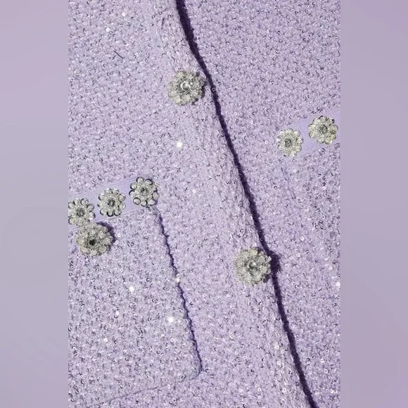 Self-Portrait Sequin Knit Mini Dress - Picture 3 of 7